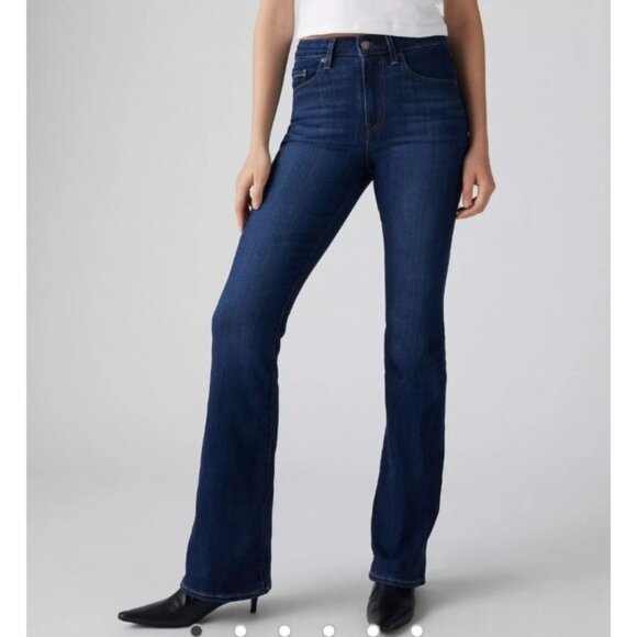Levi's Dark Blue Flare Jeans - Picture 1 of 10